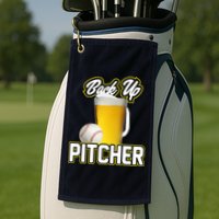 Back Up Pitcher Golf Towel