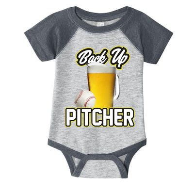 Back Up Pitcher Infant Baby Jersey Bodysuit