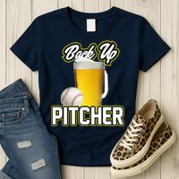 Back Up Pitcher Womens T-Shirt