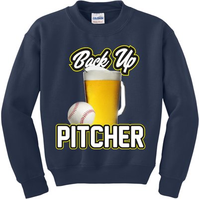 Back Up Pitcher Kids Sweatshirt