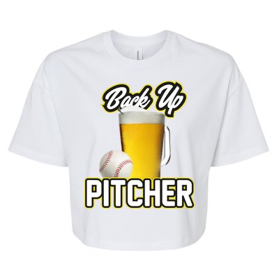 Back Up Pitcher Bella+Canvas Jersey Crop Tee