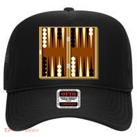 Backgammon High Crown Mesh Back Trucker Hat