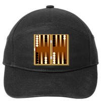 Backgammon 7-Panel Snapback Hat