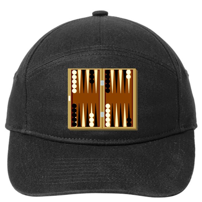 Backgammon 7-Panel Snapback Hat