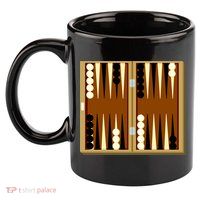 Backgammon 11oz C Handle Ceramic Mug
