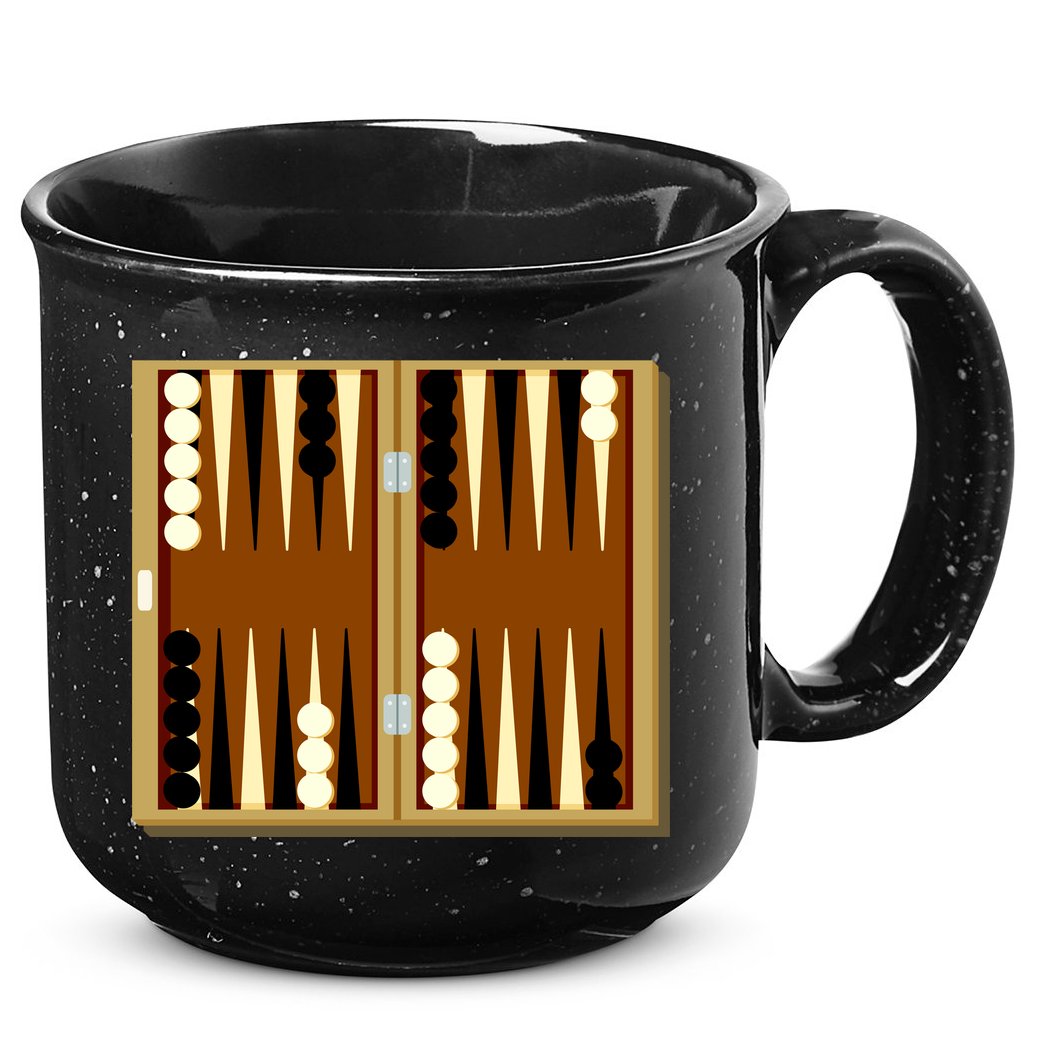 Backgammon 15oz Campfire Ceramic Mug