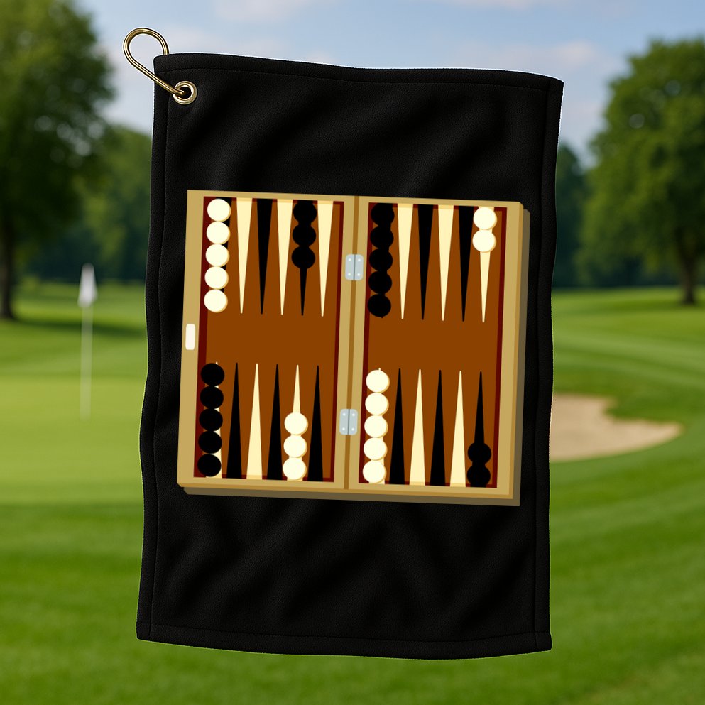 Backgammon Golf Towel
