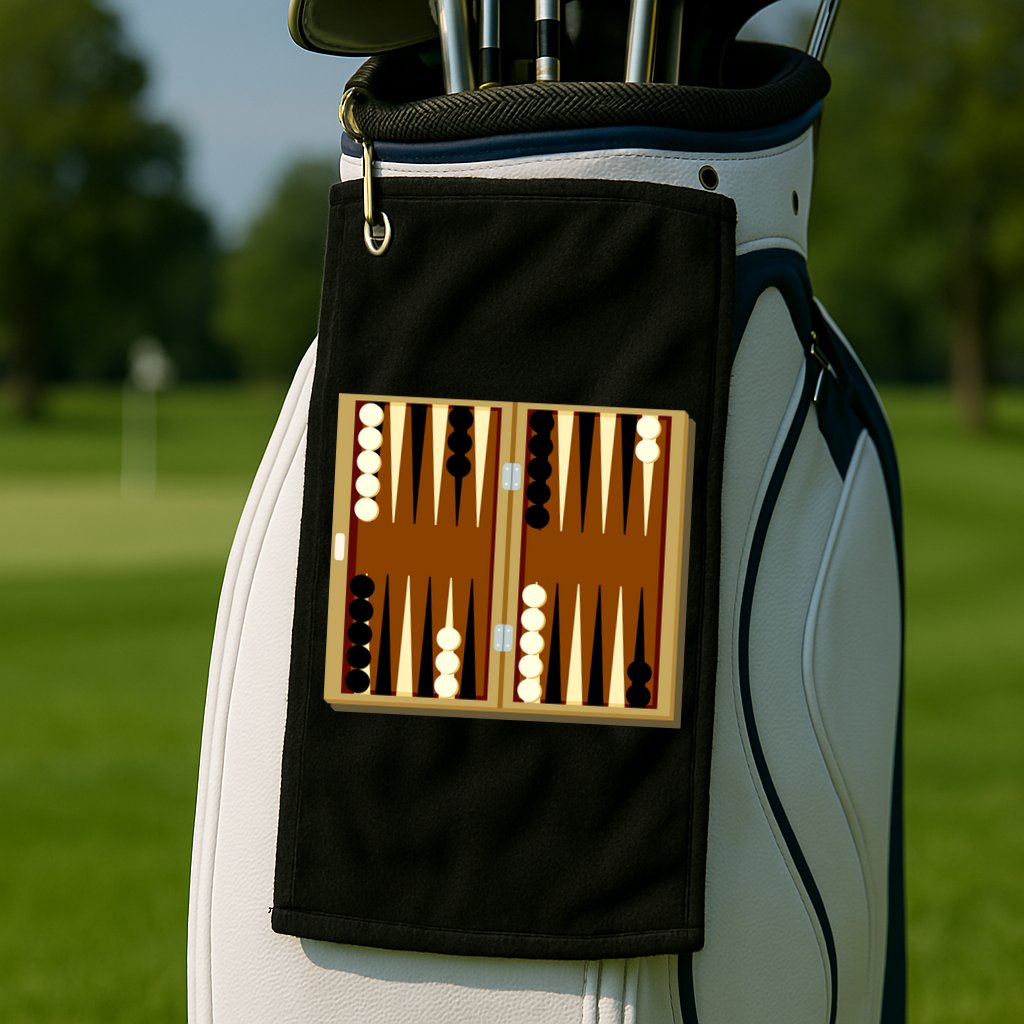 Backgammon Golf Towel