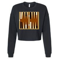 Backgammon Cropped Pullover Crew