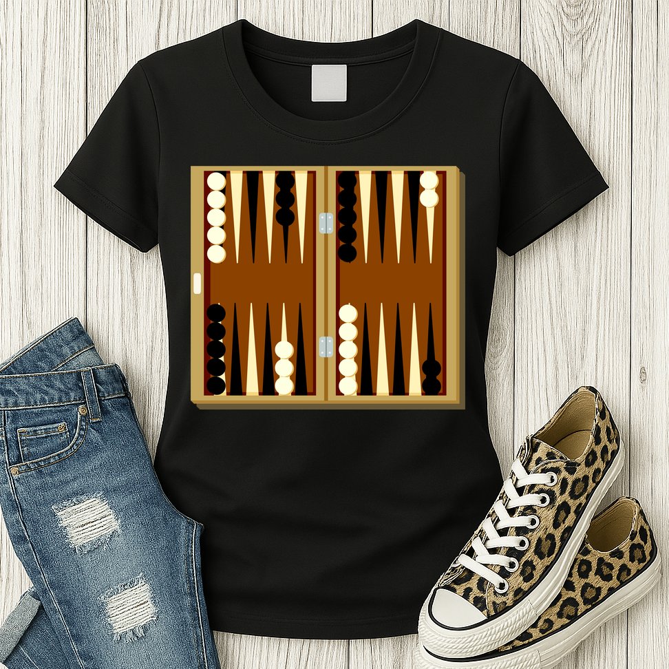 Backgammon Womens T-Shirt