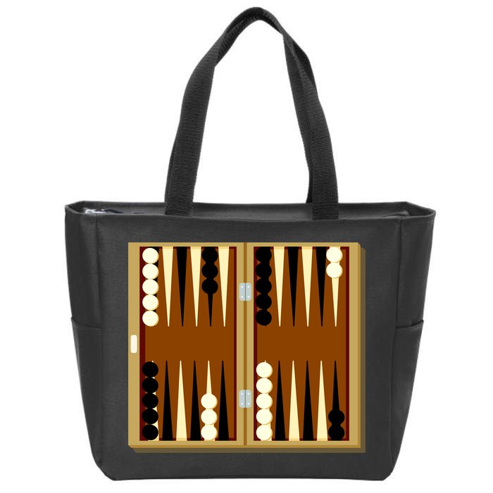 Backgammon Zip Tote Bag