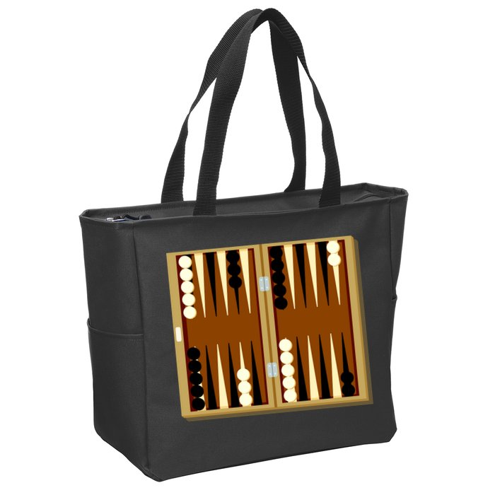 Backgammon Zip Tote Bag