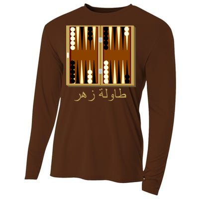 Backgammon Board In Arabic Cooling Performance Long Sleeve Crew