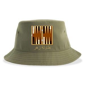 Backgammon Board In Arabic Sustainable Bucket Hat