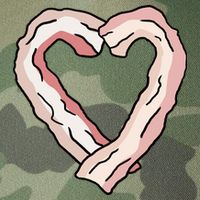 Bacon Heart Legacy Tie Dye Trucker Hat