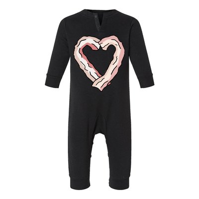 Bacon Heart Infant Fleece One Piece