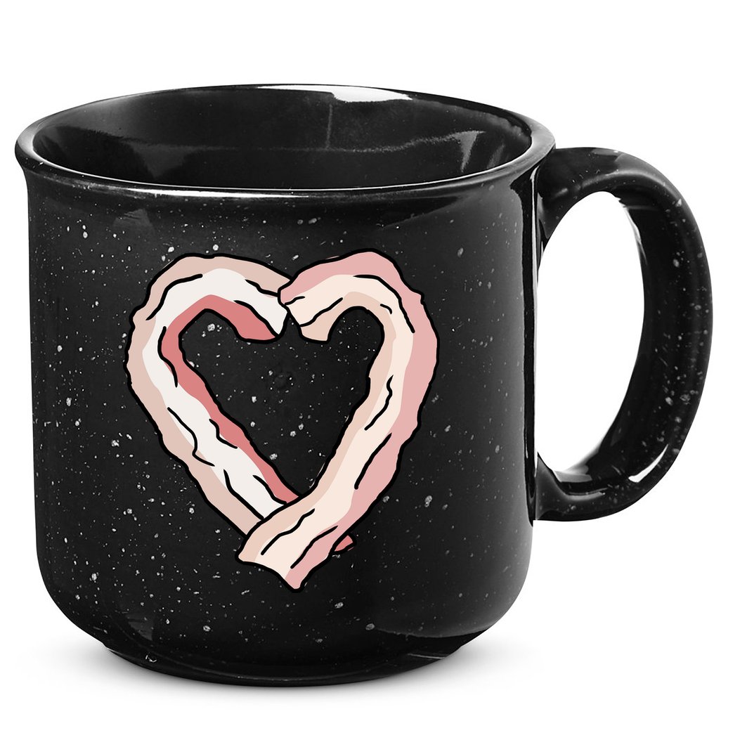 Bacon Heart 15oz Campfire Ceramic Mug