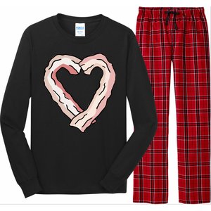 Bacon Heart Long Sleeve Pajama Set