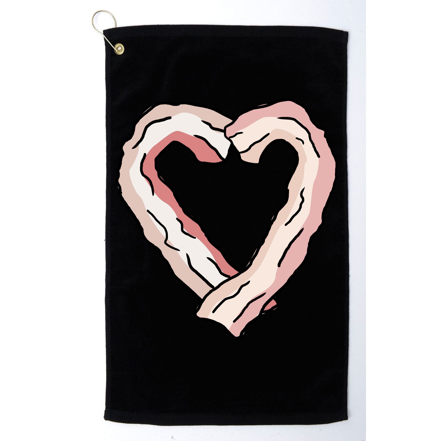 Bacon Heart Golf Towel