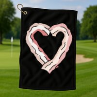Bacon Heart Golf Towel