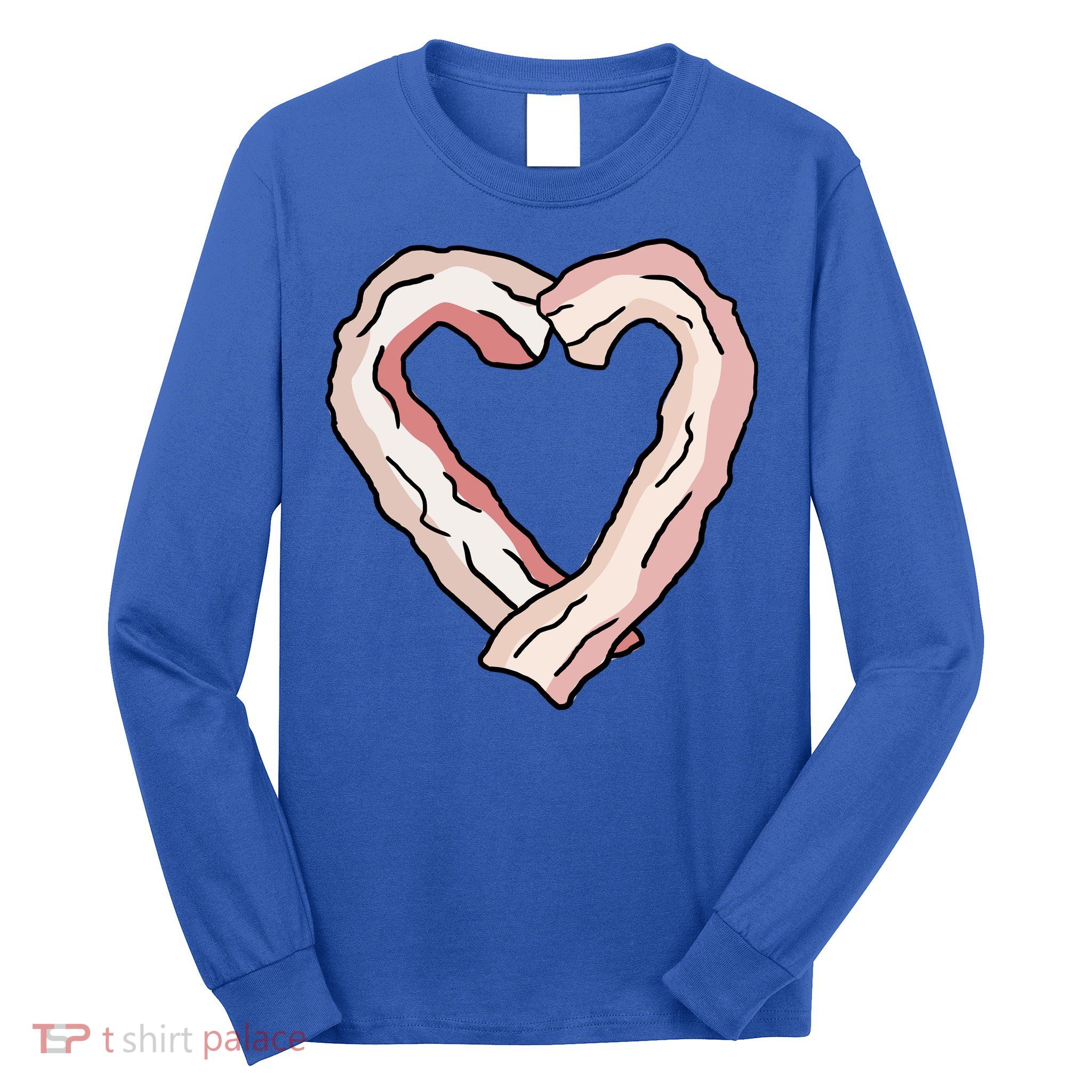 Bacon Heart Long Sleeve Shirt
