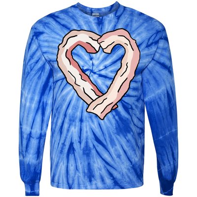 Bacon Heart Tie-Dye Long Sleeve Shirt