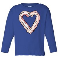 Bacon Heart Toddler Long Sleeve Shirt