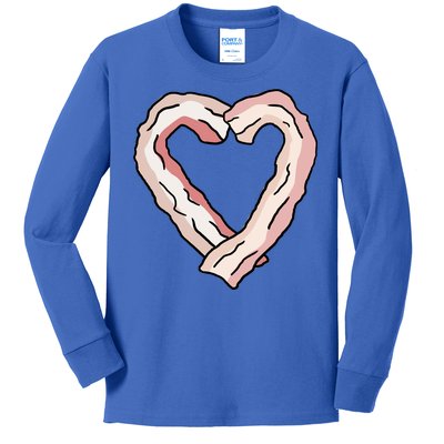 Bacon Heart Kids Long Sleeve Shirt