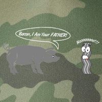 Bacon, I Am Your Father! No! Funny Pig Bacon Lover Legacy Tie Dye Trucker Hat