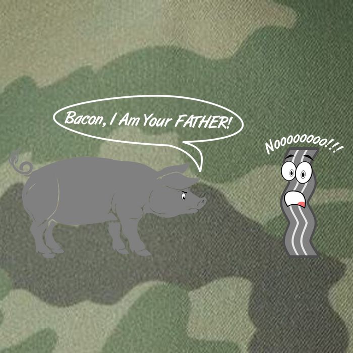 Bacon, I Am Your Father! No! Funny Pig Bacon Lover Legacy Tie Dye Trucker Hat
