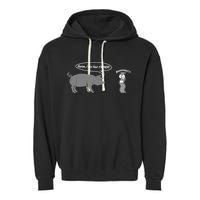 Bacon, I Am Your Father! No! Funny Pig Bacon Lover Garment-Dyed Fleece Hoodie