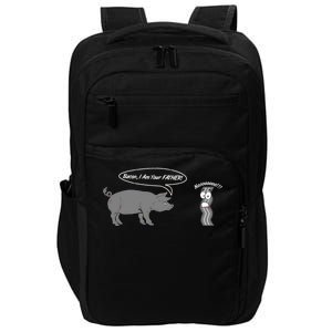 Bacon, I Am Your Father! No! Funny Pig Bacon Lover Impact Tech Backpack