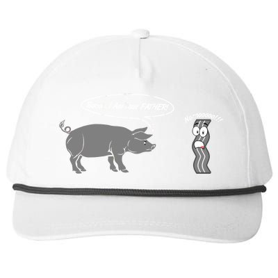 Bacon, I Am Your Father! No! Funny Pig Bacon Lover Snapback Five-Panel Rope Hat