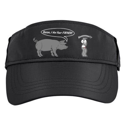 Bacon, I Am Your Father! No! Funny Pig Bacon Lover Adult Drive Performance Visor