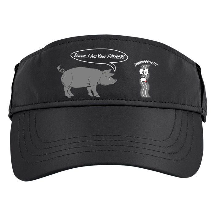 Bacon, I Am Your Father! No! Funny Pig Bacon Lover Adult Drive Performance Visor