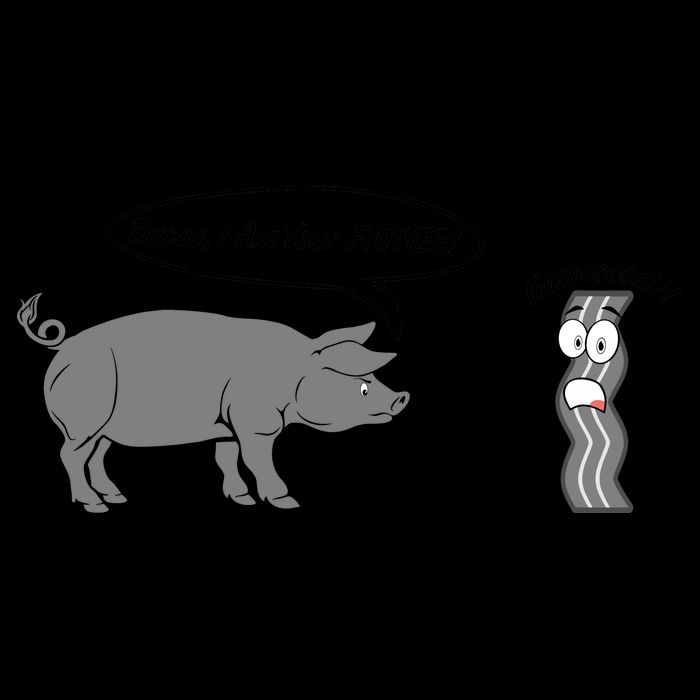 Bacon, I Am Your Father! No! Funny Pig Bacon Lover Mug