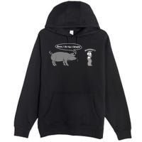 Bacon, I Am Your Father! No! Funny Pig Bacon Lover Premium Pullover Hoodie