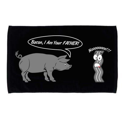 Bacon, I Am Your Father! No! Funny Pig Bacon Lover Microfiber Hand Towel