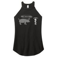Bacon, I Am Your Father! No! Funny Pig Bacon Lover Women's Perfect Tri Rocker Tank