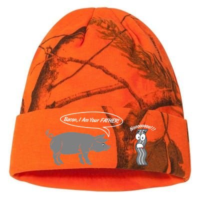 Bacon, I Am Your Father! No! Funny Pig Bacon Lover Kati Licensed 12" Camo Beanie