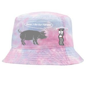 Bacon, I Am Your Father! No! Funny Pig Bacon Lover Tie-Dyed Bucket Hat