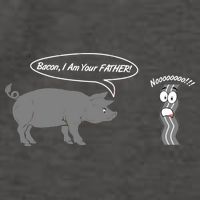 Bacon, I Am Your Father! No! Funny Pig Bacon Lover Vector Backpack