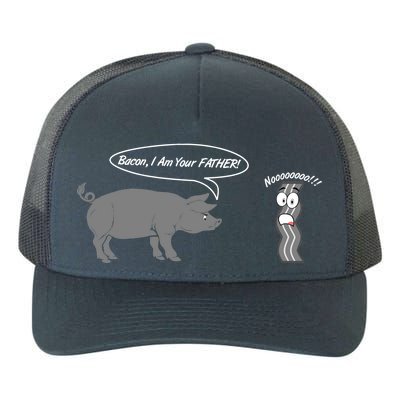 Bacon, I Am Your Father! No! Funny Pig Bacon Lover Yupoong Adult 5-Panel Trucker Hat