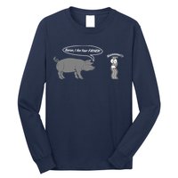 Bacon, I Am Your Father! No! Funny Pig Bacon Lover Long Sleeve Shirt