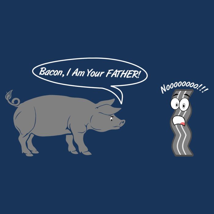 Bacon, I Am Your Father! No! Funny Pig Bacon Lover Sweatshirt