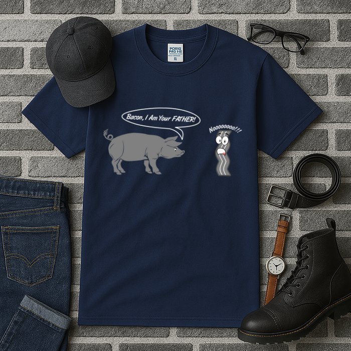Bacon, I Am Your Father! No! Funny Pig Bacon Lover Tall T-Shirt