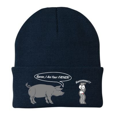 Bacon, I Am Your Father! No! Funny Pig Bacon Lover Knit Cap Winter Beanie