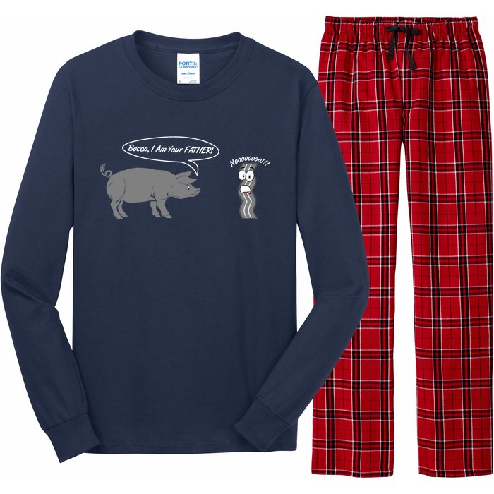 Bacon, I Am Your Father! No! Funny Pig Bacon Lover Long Sleeve Pajama Set