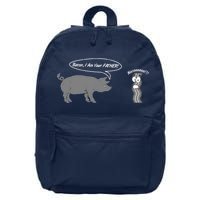 Bacon, I Am Your Father! No! Funny Pig Bacon Lover 16 in Basic Backpack