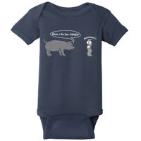 Bacon, I Am Your Father! No! Funny Pig Bacon Lover Baby Bodysuit
